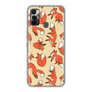Чохли з картинкою Лисичка для TECNO Spark 7 (KF6n) (VPrint) (Лисички)