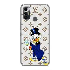 Чехли для TECNO Spark 7 (KF6n) - Скрудж МакДак Louis Vuitton (PREMIUMPrint) (Макдак на стилі)
