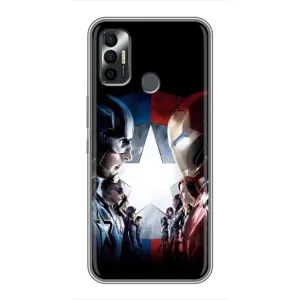Чохли з героями Марвел TECNO Spark 7 (KF6n) (VPrint) (Марвел стайл)