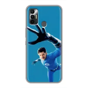 Чехол с принтом Фантастическая четверка для TECNO Spark 7 (KF6n) (Мистер Фантастик супергерой)