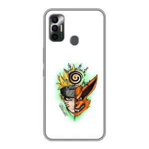 Naruto Anime Чохли для ТЕКНО СПАРК 7 (KF6n) (AlphaPrint) (Наруто Курама)
