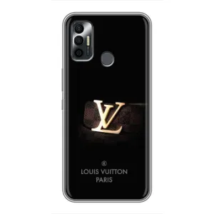 Чехлы Луи Витон для TECNO Spark 7 (KF6n) (AlphaPrint - LOUIS VUITTON) (ремешок LV)