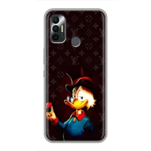 Чехли для TECNO Spark 7 (KF6n) - Скрудж МакДак Louis Vuitton (PREMIUMPrint) (Скрудж з ботліантом)