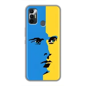 Украинские Чехлы для TECNO Spark 7 (KF6n) с картинкой УПА (AlphaPrint) (Степан Бандера)
