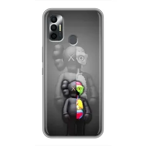 Чохли для TECNO Spark 7 (KF6n) - Bearbrick Louis Vuitton (PREMIUMPrint) (Тіло Bearbrick)