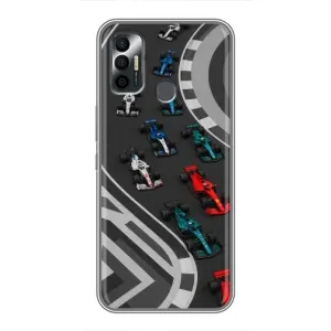 Чехол с принтом «Трасса Ф1» для TECNO Spark 7 (KF6n)