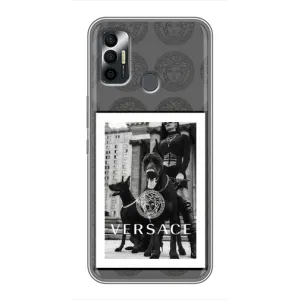 Чохли VERSACE для ТЕКНО СПАРК 7 (KF6n) (PREMIUMPrint) (Версаче)