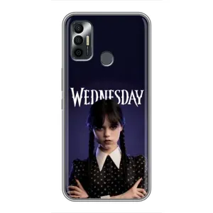 Чехлы Венсдей на TECNO Spark 7 (KF6n) Уэнсдей (AlphaPrint) (Wednesday)