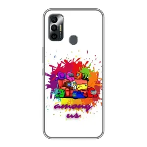 Чохли Амонг Ас для TECNO Spark 7 (KF6n) (AlphaPrint) (Яскравий АмонгАс)