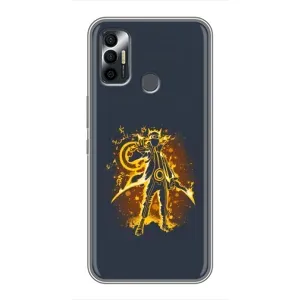 Naruto Anime Чохли для ТЕКНО СПАРК 7 (KF6n) (AlphaPrint) (золотий Наруто)