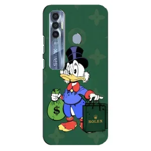 Чехли для TECNO Spark 7 Pro - Скрудж МакДак Louis Vuitton (PREMIUMPrint) (Богата Утка)