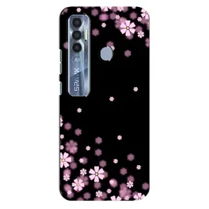 Чехол для Техно Спарк 7 Про - с принтом (Дизайнерские) (AlphaPrint) (Цветочки маленькие)