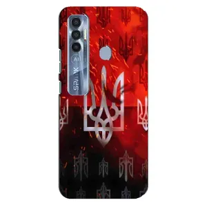 Украинские Чехлы для TECNO Spark 7 Pro с картинкой УПА (AlphaPrint) (ГЕРБ УПА)