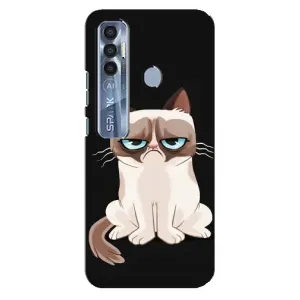 Чохол з принтом для TECNO Spark 7 Pro (AlphaPrint) Модні коти (Сумний кіт)