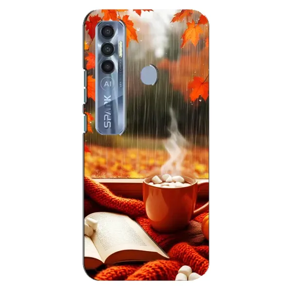 Чехол с принтом «Кофе и дождь» для TECNO Spark 7 Pro Чехол с принтом «Кофе и дождь» для TECNO Spark 7 Pro