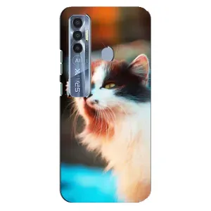 Чохол на ТЕКНО  Спарк 7 Про з Котиками (VPrint) (Котик з метеликом)