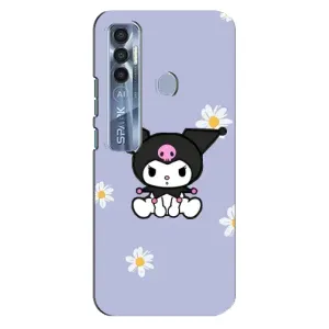 Чехол с кроликом Куроми на TECNO Spark 7 Pro (Куроми в цветах)