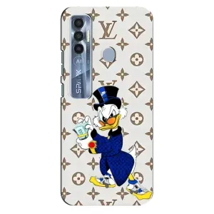 Чехли для TECNO Spark 7 Pro - Скрудж МакДак Louis Vuitton (PREMIUMPrint) (Макдак на стилі)