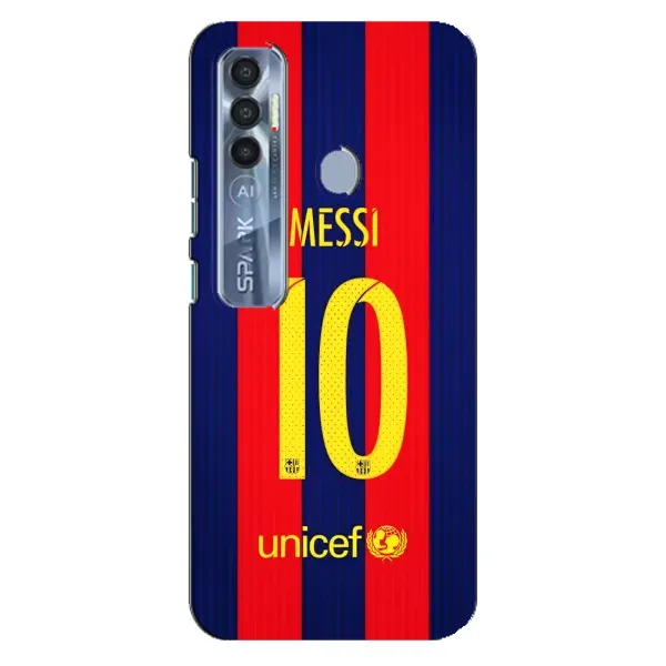 Чехол с принтом «Messi Barca 10» для TECNO Spark 7 Pro