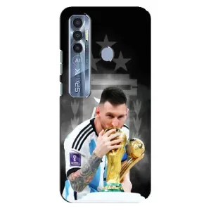 Чехлы для TECNO Spark 7 Pro (Leo чемпион) (AlphaPrint) (Месси Чемпион)