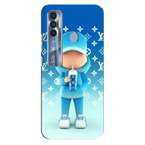 Круті Чохли Луі Віттон для TECNO Spark 7 Pro (AlphaPrint) (Хлопець LV)