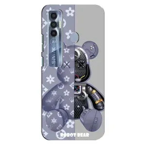 Круті Чохли Луі Віттон для TECNO Spark 7 Pro (AlphaPrint) (Робот Медведик)