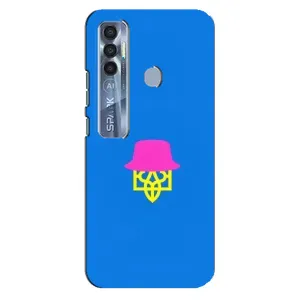 Чохли для TECNO Spark 7 Pro Укр. Символіка (AlphaPrint) (Шапка на гербу)