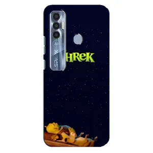 Чохол з мультфільмом Шрек на TECNO Spark 7 Pro (Відпочиваючий Шрек)