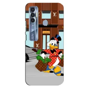 Чехли для TECNO Spark 7 Pro - Скрудж МакДак Louis Vuitton (PREMIUMPrint) (Скрудж ЛВ)