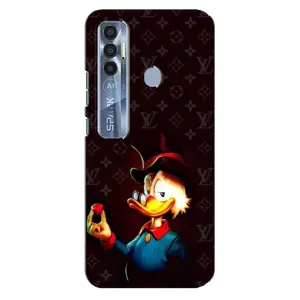 Чехли для TECNO Spark 7 Pro - Скрудж МакДак Louis Vuitton (PREMIUMPrint) (Скрудж з ботліантом)