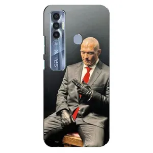 Чохол з принтом «Усик Hitman» для TECNO Spark 7 Pro