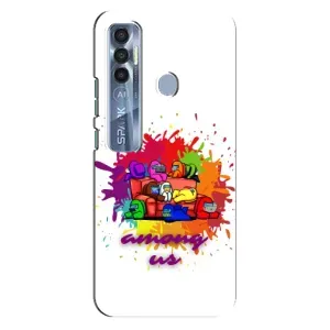 Чохли Амонг Ас для TECNO Spark 7 Pro (AlphaPrint) (Яскравий АмонгАс)