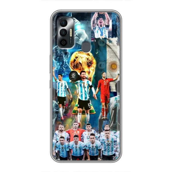 Чохол з принтом «Аргентина Мессі» для TECNO Spark 7P Чохол з принтом «Аргентина Мессі» для TECNO Spark 7P