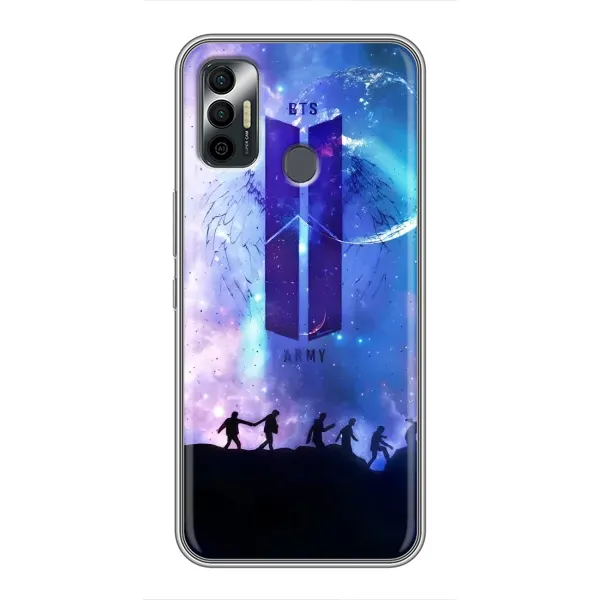 Чехол с принтом «Army BTS» для TECNO Spark 7P Чехол с принтом «Army BTS» для TECNO Spark 7P
