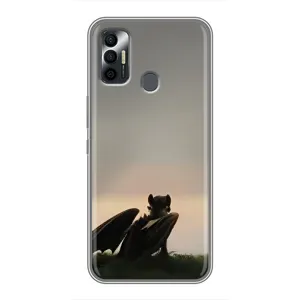 Чехол как приручить дракона на TECNO Spark 7P (Беззубик)