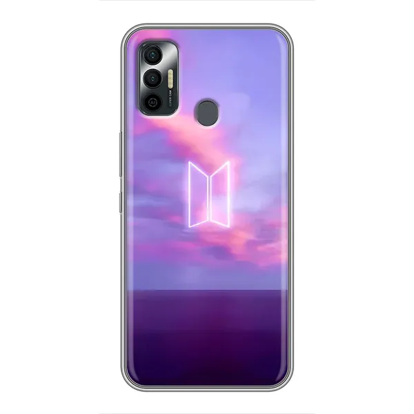 Чехол с принтом «BTS логотип» для TECNO Spark 7P Чехол с принтом «BTS логотип» для TECNO Spark 7P