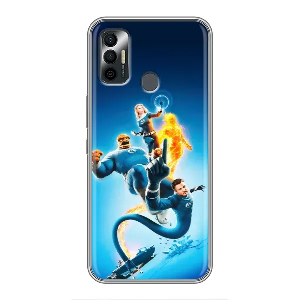 Чехол с принтом «Герои Фантастическая Четверка» для TECNO Spark 7P