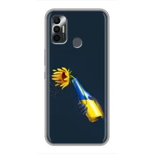 Чехол для Патриота Украины TECNO Spark 7P - (AlphaPrint) (Коктейль молотова)