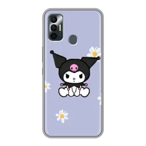 Чехол с кроликом Куроми на TECNO Spark 7P (Куроми в цветах)