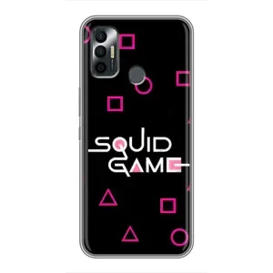 Чехол Гра в кальмара для TECNO Spark 7P (Паттерн Игра кальмара)