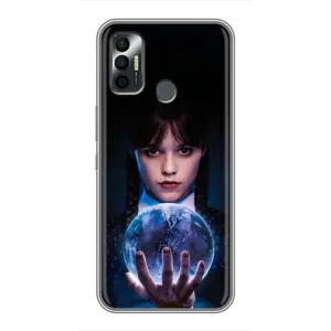 Чехол с дизайном Венздей 2 на TECNO Spark 7P (Магическая сфера Уэнздей)