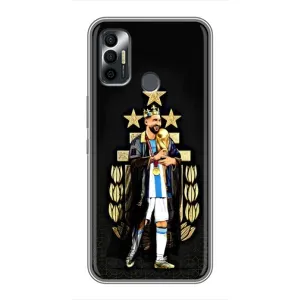 Чохли для TECNO Spark 7P (Leo чемпіон) (AlphaPrint) (Мессі Король)