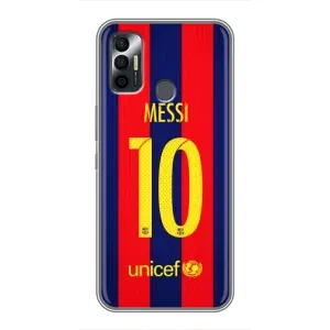 Чехлы Месси для TECNO Spark 7P (AlphaPrint) (Messi Barca 10)