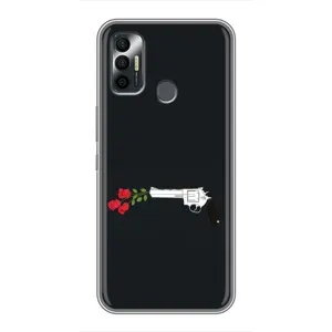 Чехлы (ART) Цветы на TECNO Spark 7P (VPrint) (Неочікувані квіти)