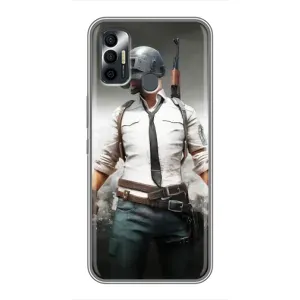 Чехол PUBG для Техно Спарк 7Р (AlphaPrint)