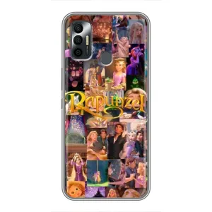 Чехол Рапунцель для TECNO Spark 7P (Коллаж Рапунцель)