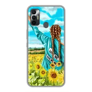 Чехол для Патриота Украины TECNO Spark 7P - (AlphaPrint) (Украиночка)