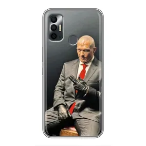 Чохол з принтом «Усик Hitman» для TECNO Spark 7P
