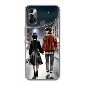 Чехол с дизайном Венздей 2 на TECNO Spark 7P (Уэнздей и Тайлер)