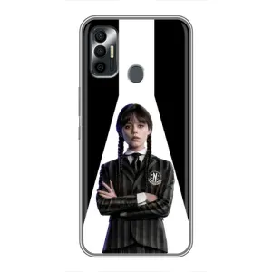 Чехлы Венсдей на TECNO Spark 7P Уэнсдей (AlphaPrint) (W-Wednesday)